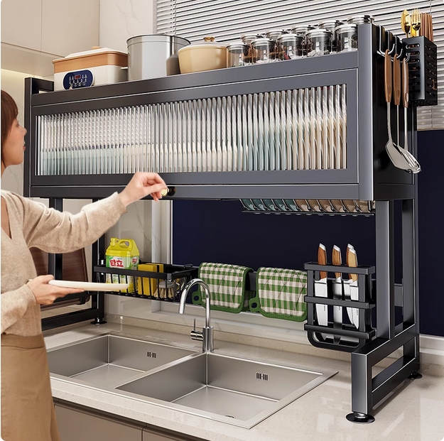 日本進口MUJIE帥仕廚房水槽置物架家用碗碟收納洗碗槽水池防塵碗